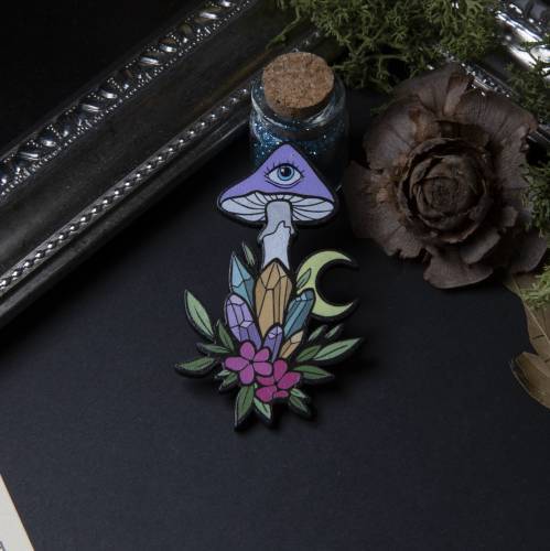 broche champignon - ésotérique