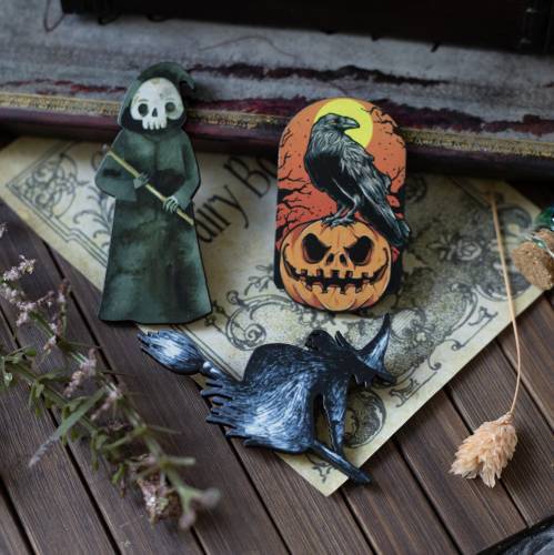 broche - pins witchy - gothique  - magique