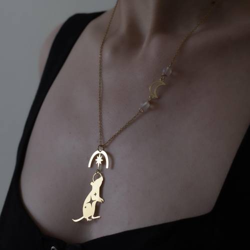 collier rat étoile et lune