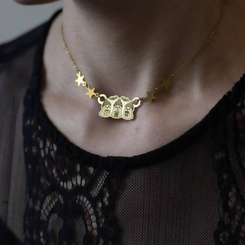 Pumpkin Latte Hanté – Collier Ras-de-Cou Fantômes mignons & Chauves-Souris | Bijou Automnal